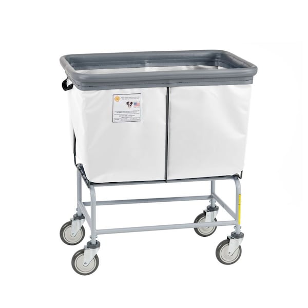 Elevated Basket Truck, Vinyl, Bumper, 6 Bushel, White